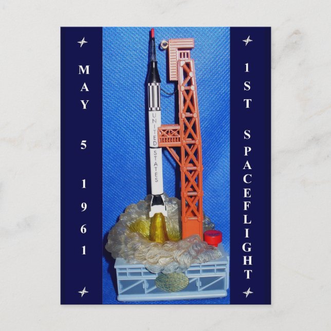 First Spaceflight Postcard (Front)