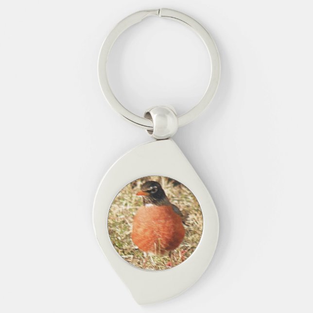 First Spring Robin Personalised Key Chain Choices (Front)
