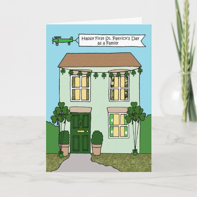 First St. Patrick's Day as a Family Card (Front)
