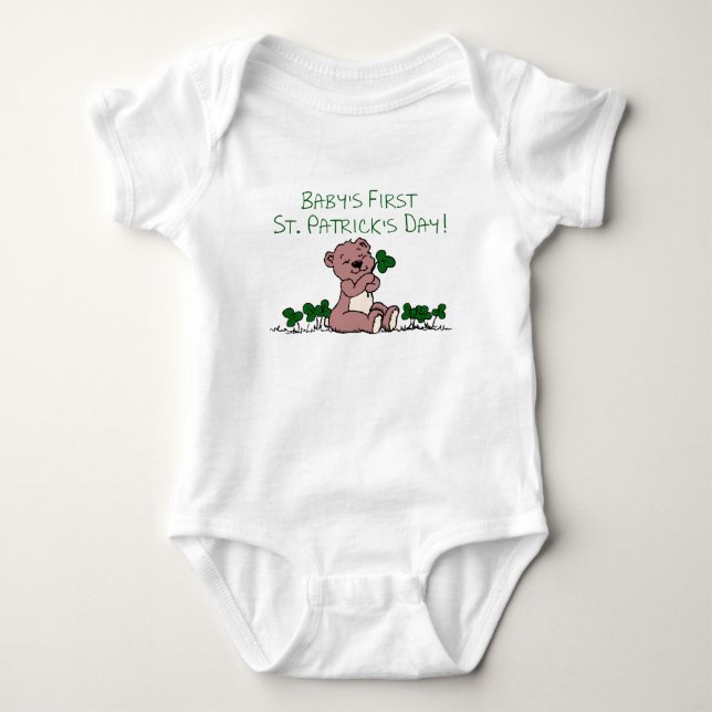 First St. Patrick's Day Baby Bodysuit (Front)