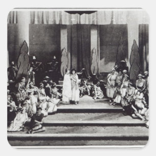 First stage performance in England "Semele" Square Sticker