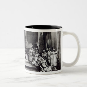 First stage performance in England "Semele" Two-Tone Coffee Mug