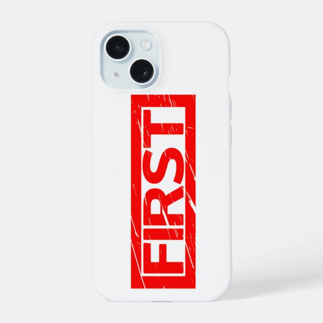 First Stamp iPhone 15 Case (Back)