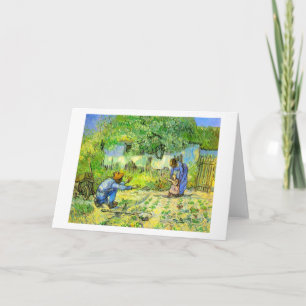 First steps, 1890 Vincent van Gogh. Card