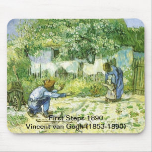 First steps, 1890 Vincent van Gogh. Mouse Mat