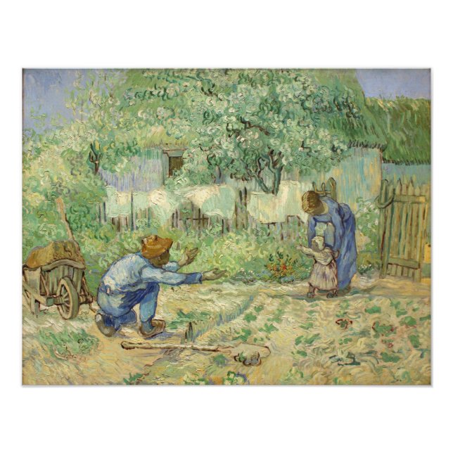 First Steps (after Millet) by Vincent Van Gogh Photo Print (Front)