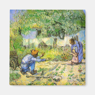 First Steps (after Millet) Van Gogh Fine Art Magnet