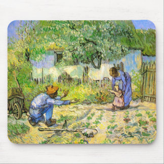 First Steps (after Millet) Van Gogh Fine Art Mouse Mat