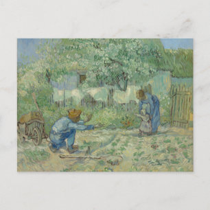First Steps, after Millet, Van Gogh postcard