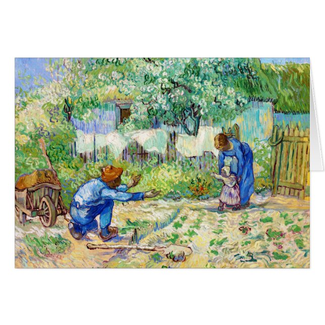 First Steps (after Millet) Vincent van Gogh art (Front Horizontal)