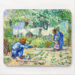 First Steps (after Millet) Vincent van Gogh art Mouse Mat