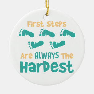 First Steps Ceramic Tree Decoration