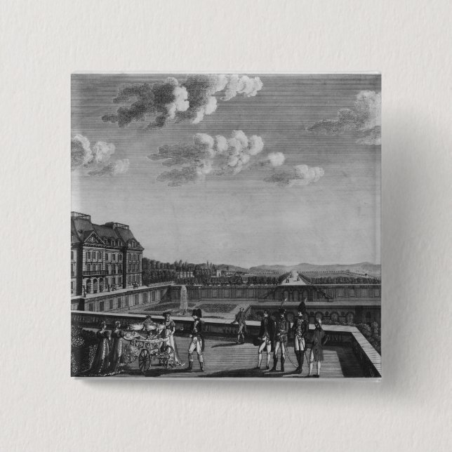 First steps of King of Rome 15 Cm Square Badge (Front)