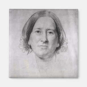 First Study for the Portrait of George Eliot Magnet