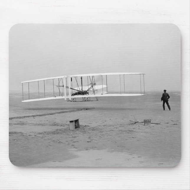 First Successful Flight of the Wright Flyer Mouse Mat (Front)