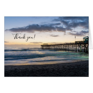 First Sunrise At Cocoa Thank You Card