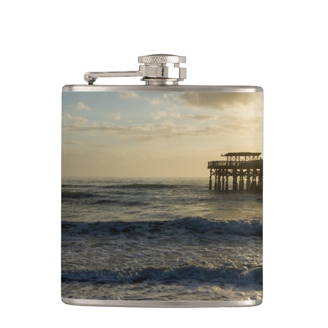 First Sunrise Glory Hip Flask (Front)