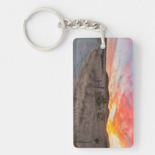 First Sunset of the Day Key Ring