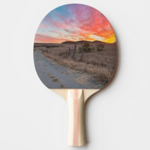 First Sunset of the Day Ping Pong Paddle
