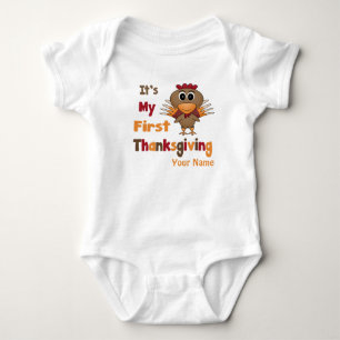 First Thanksgiving Baby T-Shirt Bodysuit