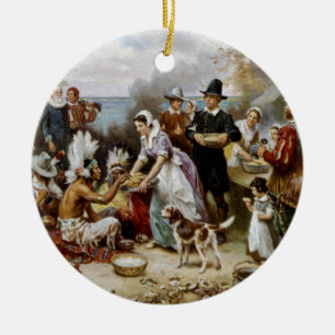 First Thanksgiving Ceramic Tree Decoration