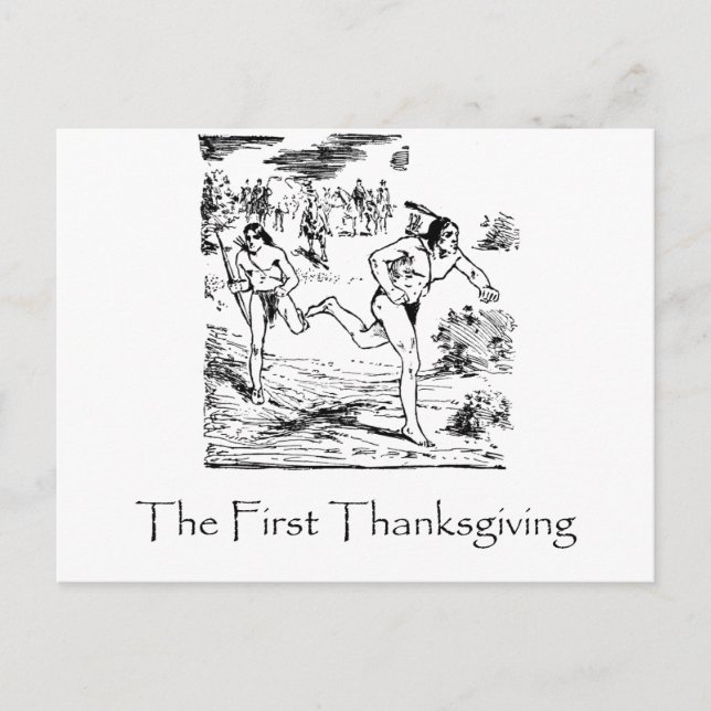 First Thanksgiving Holiday Postcard (Front)