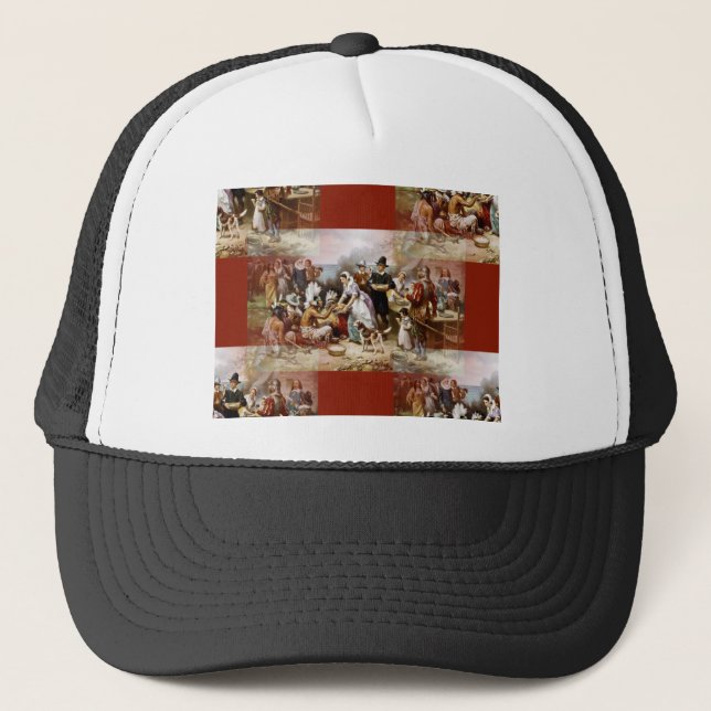 first thanksgiving trucker hat (Front)