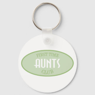First Time Aunts Club (Green) Key Ring