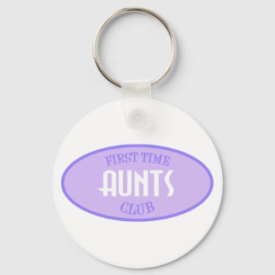 First Time Aunts Club (Purple) Key Ring