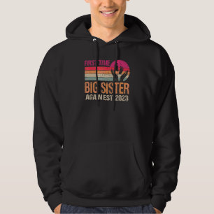 First Time Big Sister Again 2023 Vintage Hoodie