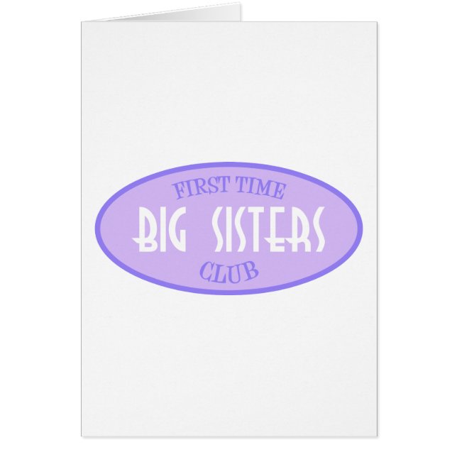 First Time Big Sisters Club (Purple) (Front)