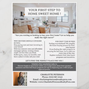 First Time Buyer or Renter Real Estate Flyer