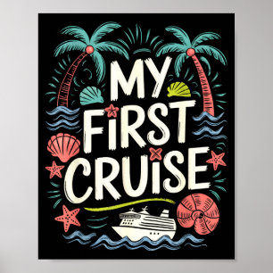 first time cruise family vacation ship trip 2025 poster