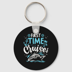 First Time Cruiser First Cruise Ship Vacation Trip Key Ring