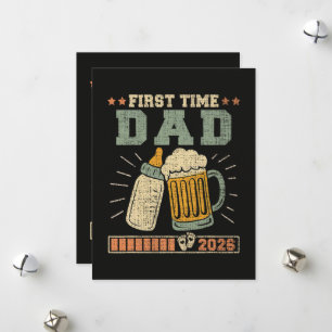 First Time Dad 2026 Expecting Baby Funny Holiday Card