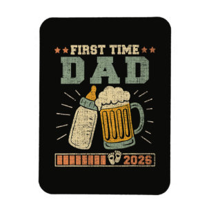 First Time Dad 2026 Expecting Baby Funny Magnet