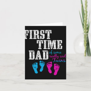 First Time Dad, Daddy Of Bg Twins, Father's Day Gi Card