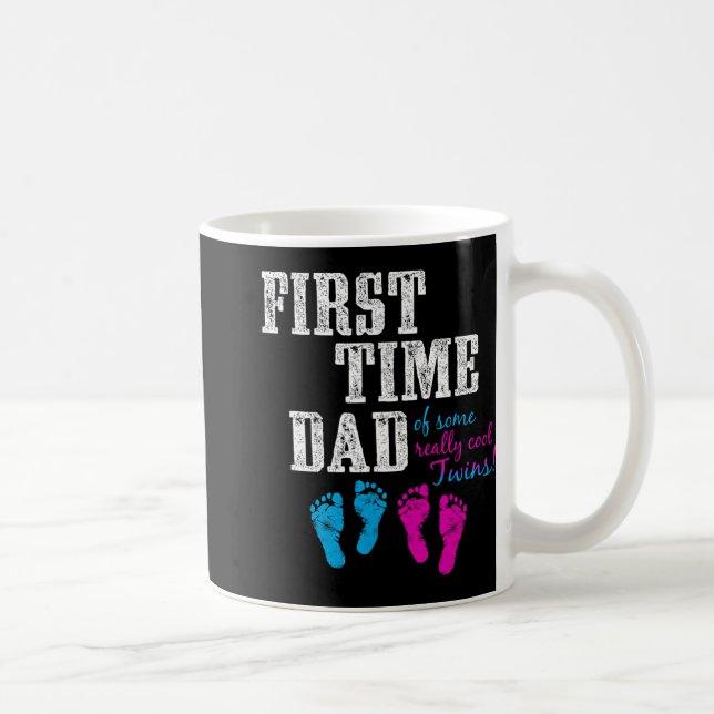 First Time Dad, Daddy Of Bg Twins, Father's Day Gi Coffee Mug (Right)