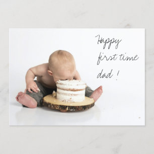 First Time Dad Father´s Day Photo Card