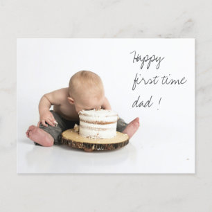 First time dad Fathers day Photo card