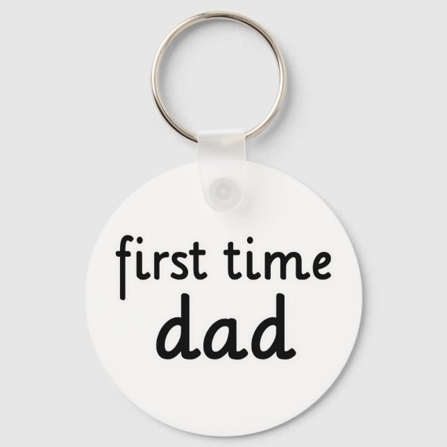 First Time Dad Key Ring (Front)