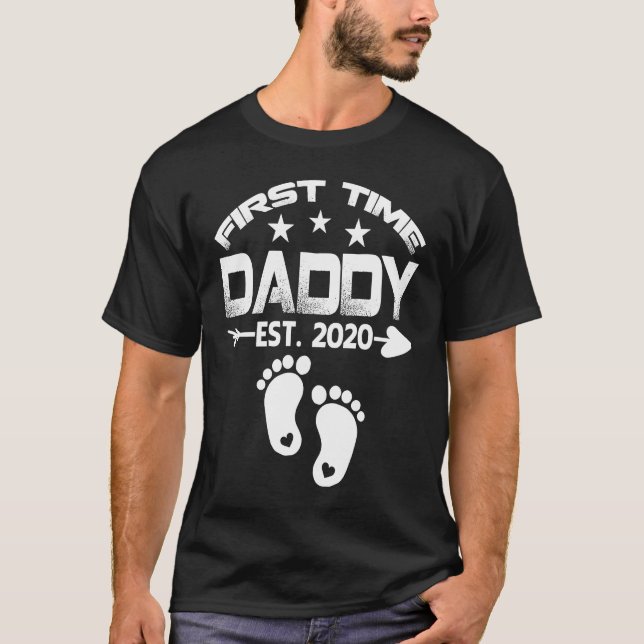First Time Daddy 2020 New Grandfather to be  Baby T-Shirt (Front)