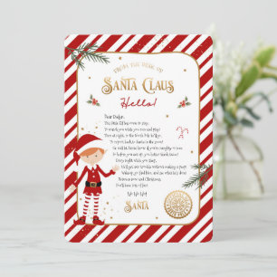 First Time Elf Arrival Welcome Letter