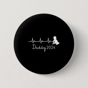 First Time Father For Men New Dad Expecting Daddy 6 Cm Round Badge