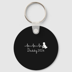 First Time Father For Men New Dad Expecting Daddy Key Ring