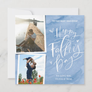 First Time Father's Day Photo Holiday Card