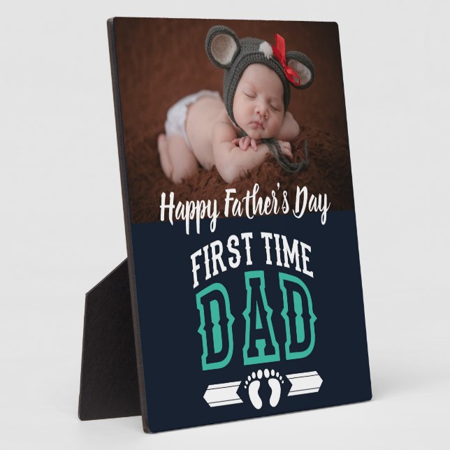 First-Time Father's Day Plaque (Side)