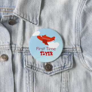 First Time Flyer 7.5 Cm Round Badge