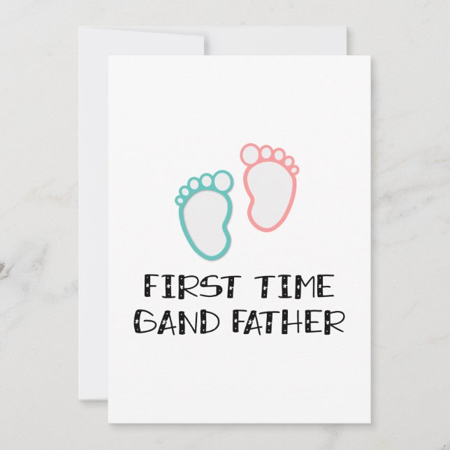 First Time Gand Father Grandfather Gifts (Front)