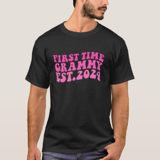 First Time Grammy Est 2024 Pregnancy Announcement  T-Shirt